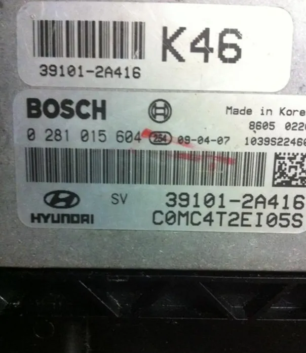 0281015604 hundayi era dizel ecu 39101-2A416
