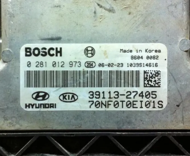 0281012973 hundayi kia edc16 motor beyni 39113-27405