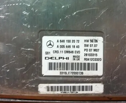 A6461502072 A0054461840 CRD 11 0M646 EVO MERSEDES MOTOR BEYNi