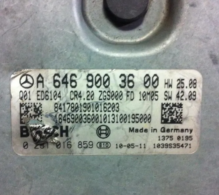 0281016859 A6469003600 Mercedes beyin ecü
