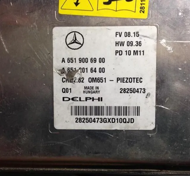 MERCEDES GLK250CDI MOTOR BEYNİ A6519006900 A6519016400