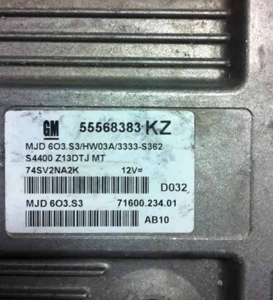 55568383 KZ MJD 603.S3 GM opel multijet 1.3 dizel