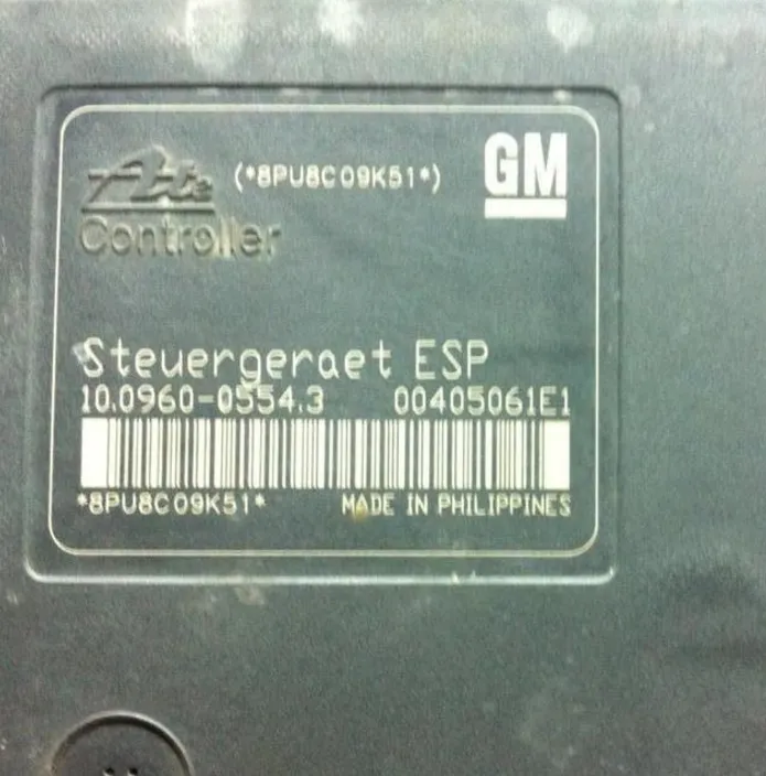 00405061E1 OPEL ABS BEYNi PUMP 10.0960-0554.3 8PU8C09K51