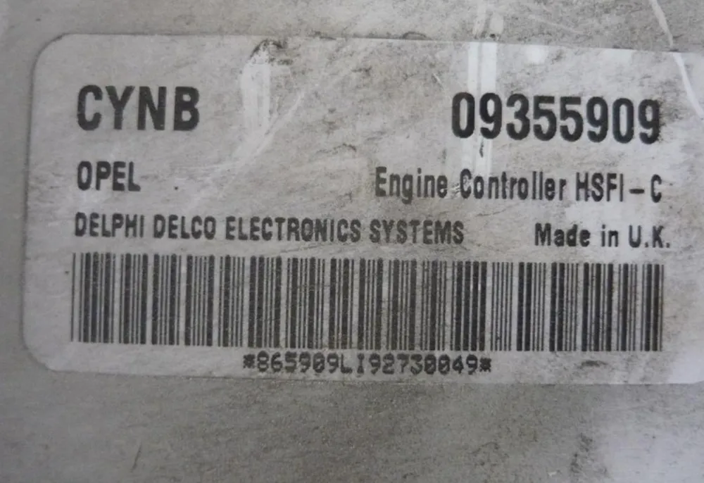 09355909 opel motor beyni astıra