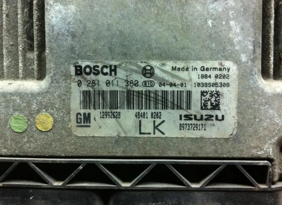 0281011380 GM 12992628 ISUZU OPEL 8973729171