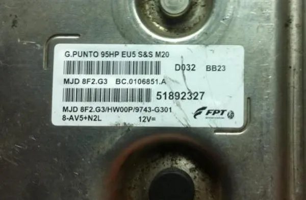51892327 G.PUNTO 95HP EU5 MOTOR BEYNi