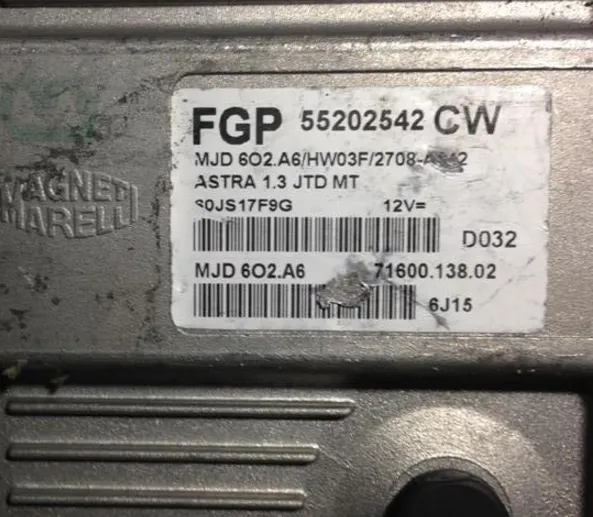 55202542CW Opel Astra,Corsa 1.3 ESU