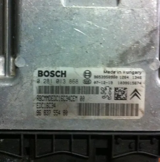 0281013668 EDC16C34 pejo motor beyni