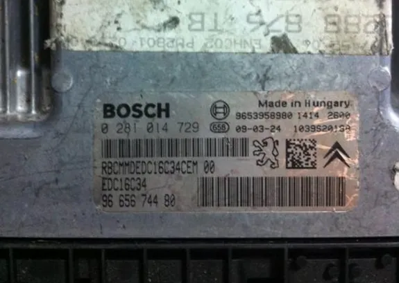 0281014729 EDC16C34 9665674480 PEJO MOTOR BEYNi – Peugeot motor beyni
