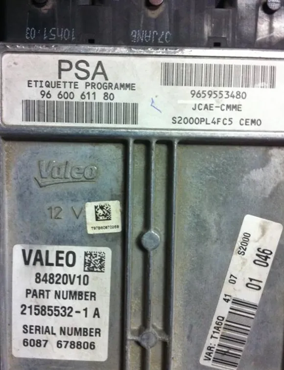 9659553480 9660061180 84820V10 2185532-1A – Peugeot motor beyni