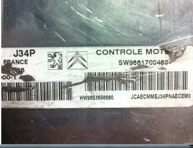 SW96611700480 9651696680 – Peugeot motor beyni