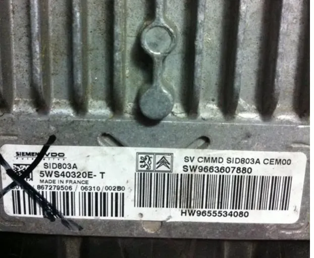9663697880 9655534080 SID803A pejo motor beyni