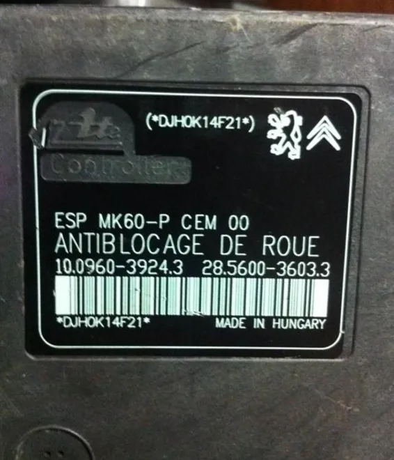 10.0960-3924.3 ESP MK60-PCEM 00 28.5600-3603.3 PEJO ABS BEYNi PUMP