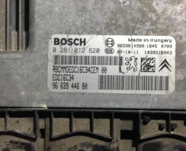 0281012620 EDC16C34 9663944680 PEJO MOTOR BEYNi DiZEL