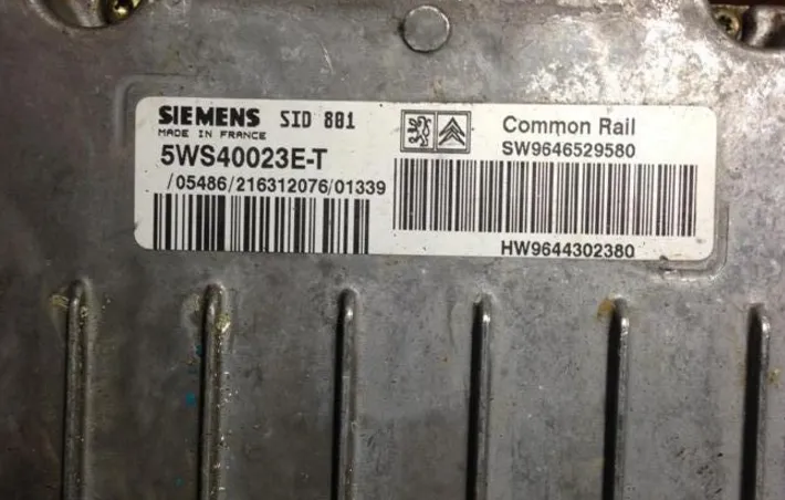SID801 9646529580 9644302380 – Peugeot motor beyni