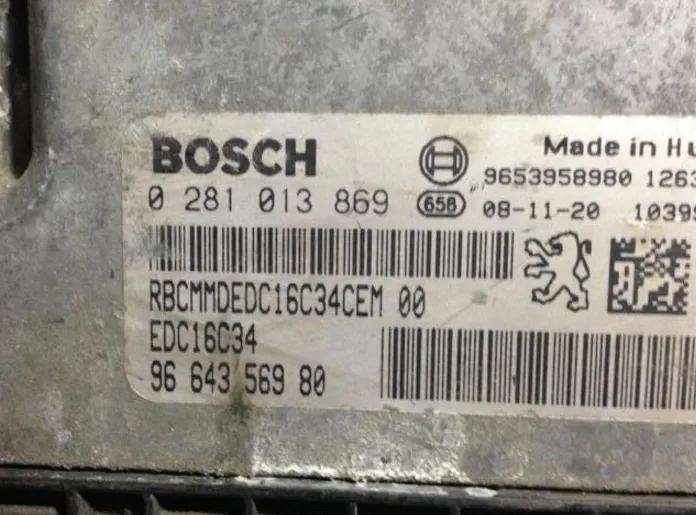 0281013869 EDC16C34 PEJO MOTOR BEYNi 9664356980