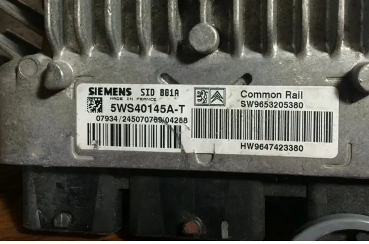 ÇETİN ELEKTRONİK SIEMENS SID 801A 5WS40145A-T SW9653205380 – Peugeot motor beyni
