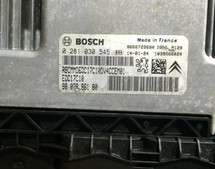 ÇETİN ELEKTRONİK PEUGEOT 208 MOTOR BEYNi BOSCH 0281030545 EDC17C10 9807886180