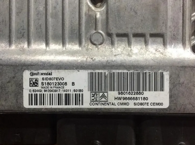 ÇETİN ELEKTRONİK 9601622880 ECU SID807EVO S180123008B – Peugeot motor beyni