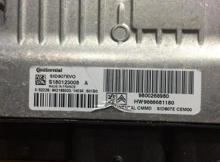 ÇETİN ELEKTRONİK Peugeot 207 1.4 HDI Contiental S180123008A SID807 EVO 9800268980 – Peugeot motor beyni