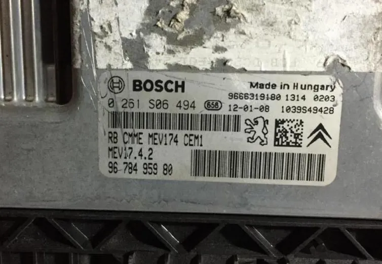 Peugeot 0261S06494 Engine ECU 9678495980 MEV17.4.2 – Peugeot motor beyni