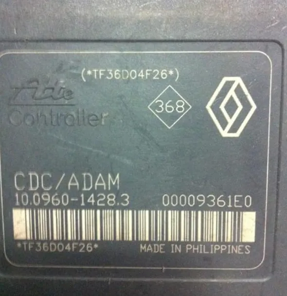 00009361E0 CDC/ADAM 10.0960-1428.3 TF36D04F26 renault abs beyni