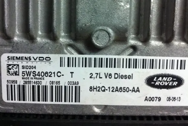 SID204 5WS40621C-T 2 7L V6 Dizel 8H2Q-12A650-AA LAND ROVER
