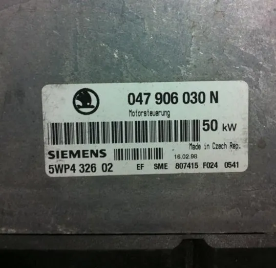 047906030n 047906030 n SKODA FELİCİA MOTOR BEYNİ 047906030N 50KW 5WP4329 SİMOS2.3D
