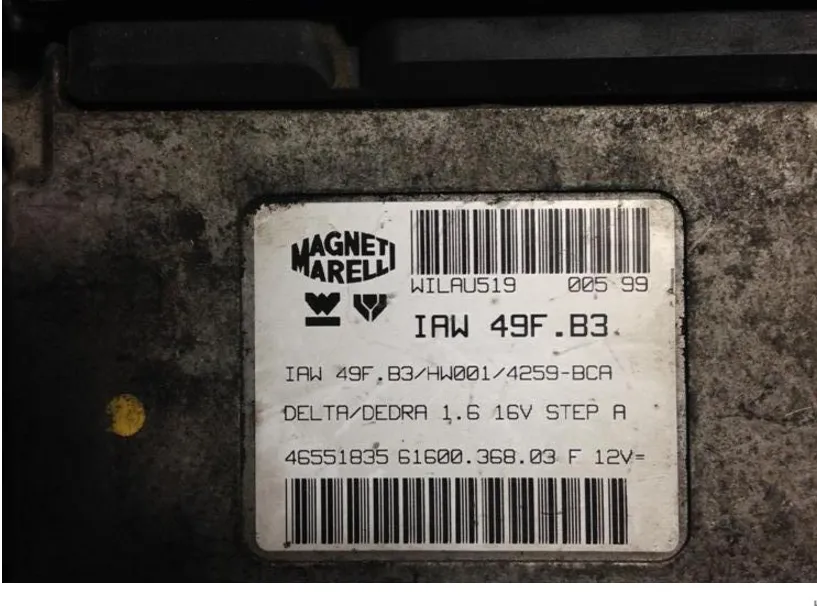 IAW49FB3 1.6 16V FIAT BRAVA/DEDRA/DELTA 1.6L16V 1998