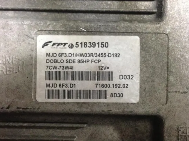 51839150 DOBLO SDE 85HP MJD 6F3.D1