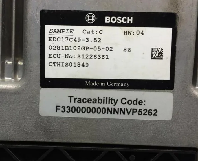 0281B102GP ECU-NO S1226361 EDC17C49