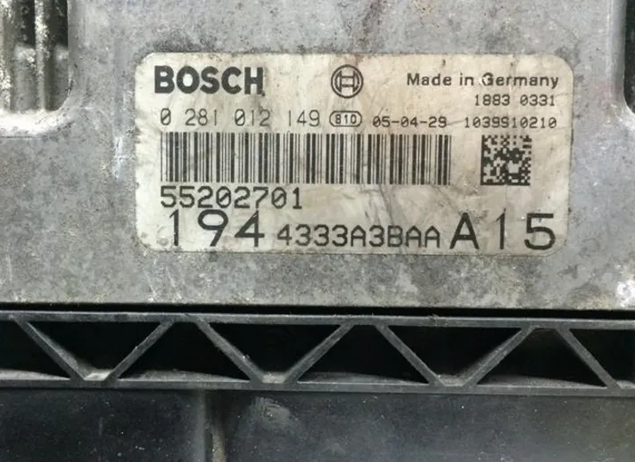 0281012149 fiat 1.9 dizel motor beyni bosch 0281012149 55200534