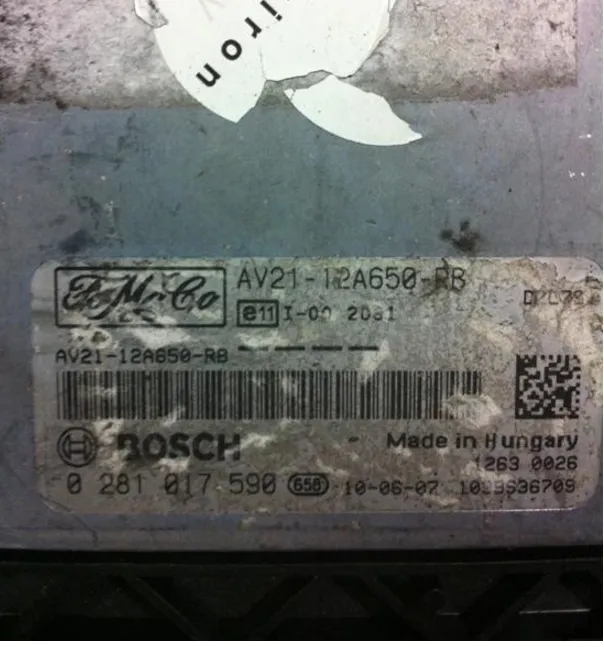 AV21-12A650-RB BOSCH 0281 017 590 FORT MOTOR BEYNİ 0281017590