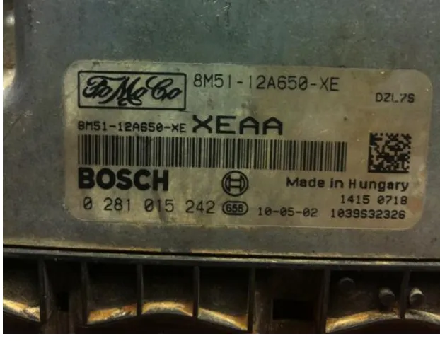 0281015242 8M51-12A650-XE fort focus dİzel beyin ecu