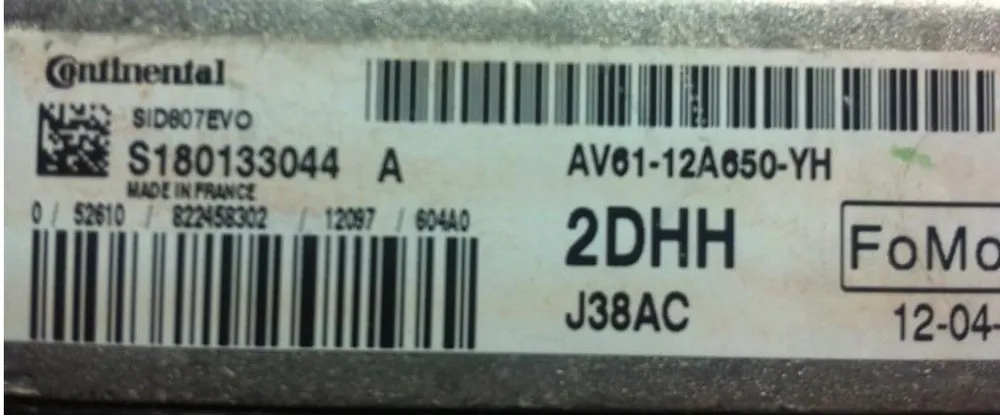 S180133044 A AV61-12A650-YH 2DHH J38AC SID807EVO