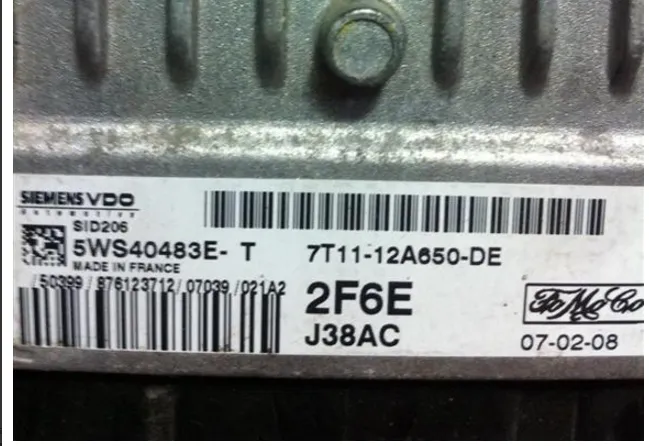 7T11-12A650-DE SID206 5WS40483E-T 2F6E J38AC