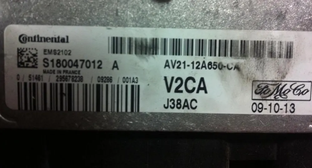 AV21-12A650-CA EMS2102 S180047012 A V2CA J38AC