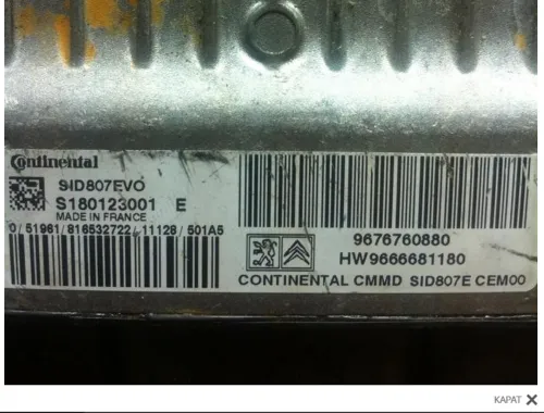 SID807EVO 9676760880 S180123001 E