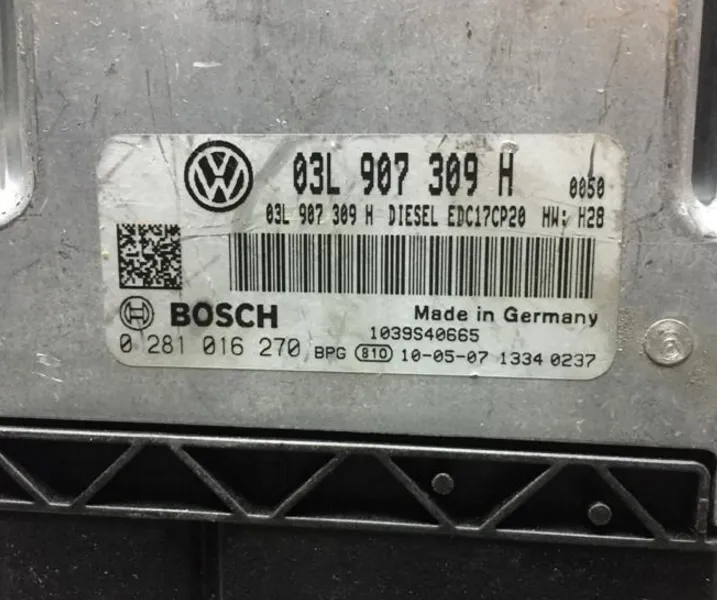 ECU EDC17_CP20 03L907309H 03L907309 H 0281016270