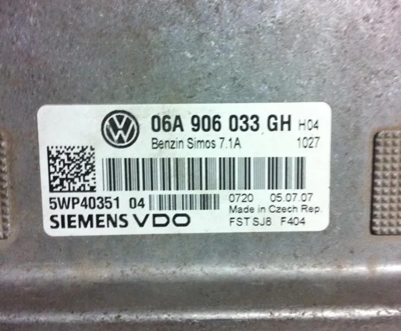 06A906033GH SIEMENS VDO 5WP40351 04 06A906033 GH