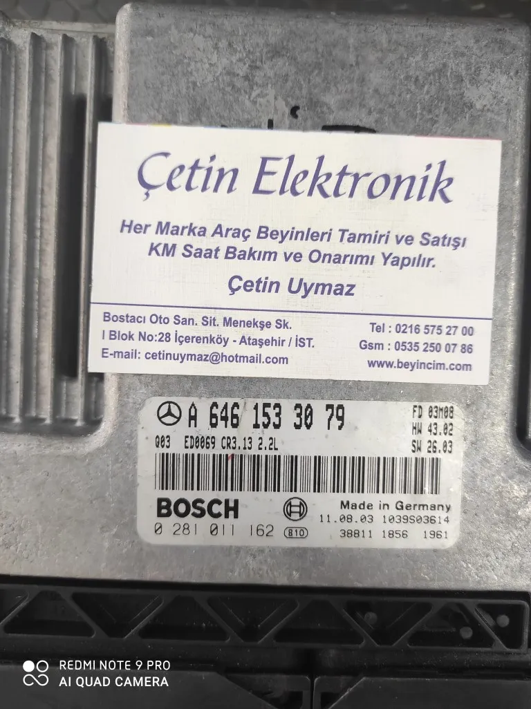 A 6461533079 ED0069 CR3.13 2.2L BOSCH 0281011162 MERSEDES MOTOR BEYNi